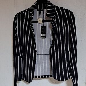 Love Black and White Pinstripe Blazer